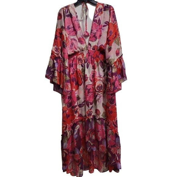 MISA LOS ANGELES SHADI DRESS - FLORAL BURST, sz med - Picture 9 of 16